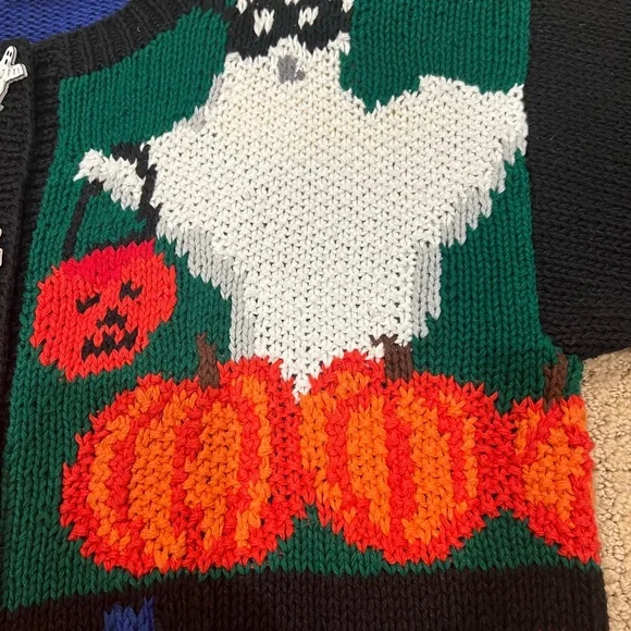 Halloween Cardigan - Alexandra Bartlett for The Eagles Eye / Like New! - Picture 5 of 17